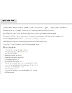 Grapadora Stanley FatMax LD para grapas y clavos 2