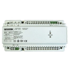 ZUFÜHRUNG 18VCC/1,5 A-12VCA/1,5 A DIN10. FERMAX 4810