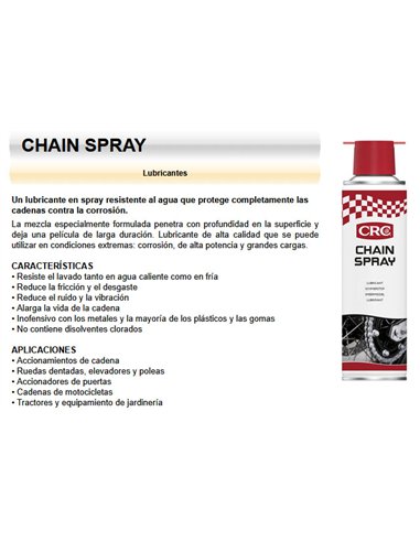 Chain Lubricant Spray for Motorcycle and Bicycle 250 ml
