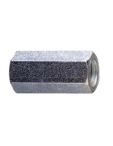 manchon hexagonal fileté en acier 12x35