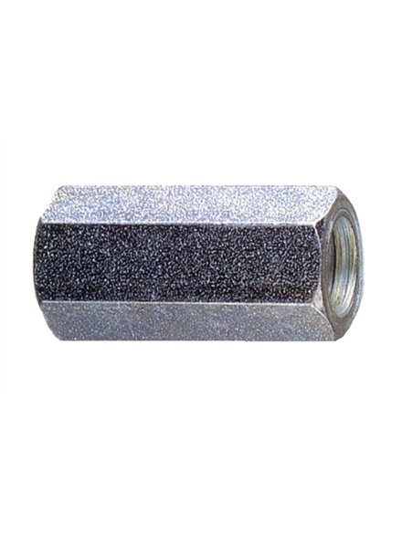 manchon hexagonal fileté en acier 12x35