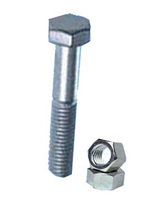 Parafuso hexagonal de aço zincado 12x50