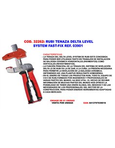Delta Level System Fast-Fix 03901 Pliers in Steel