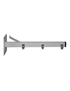 Wäscheständer aus verzinktem Stahl mit 3 Rollen, 460 mm, Packung mit 2