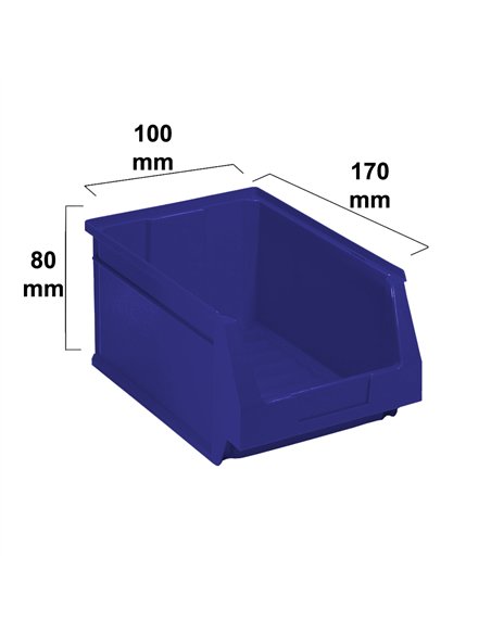 stackable industrial bin blue 170x100