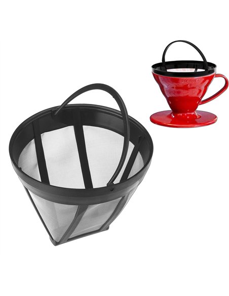 Filtro universale per caffè a goccia permanente in nylon