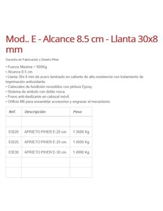 Chiave PIHER E 30x8 cm con manico in ferro incrociato 2