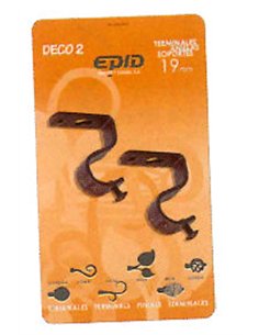 Vorhang 2 Halterung Stange 19 mm Decke Schwarz