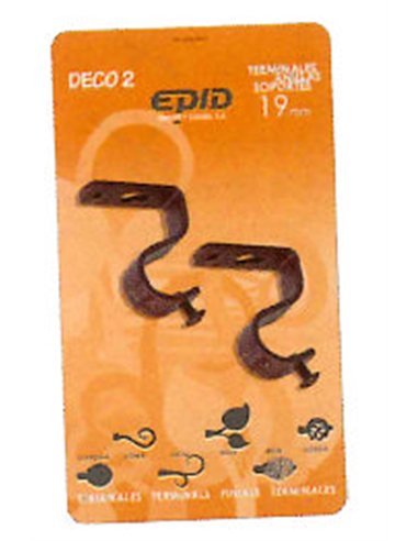 Curtain 2 Support Rod 19 mm Ceiling Black