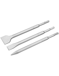 SDS-Plus Werkzeugset mit Spitze und Stahlmeißeln 200 mm