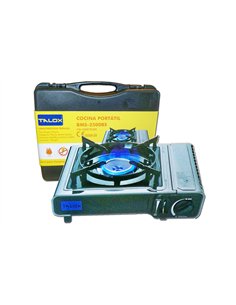 Cuisinière à gaz portable TALOX avec allumage piézoélectrique et mallette