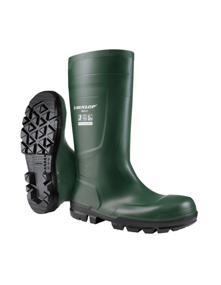 Botte en Caoutchouc Verte de Sécurité S5 avec Embout en Acier - Taille 41