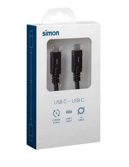 Cavo USB 3.1 C - USB C Nero 1 m