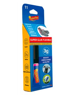 SuperTite Adhesivo Super Glue Flexible 1x3 gr Multiuso