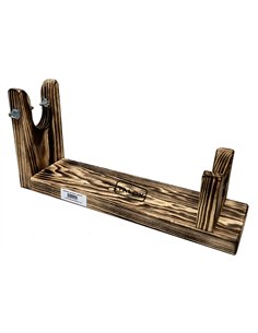 Supporto per Prosciutto TaloX Artigianale in Legno con Base 52x14 cm