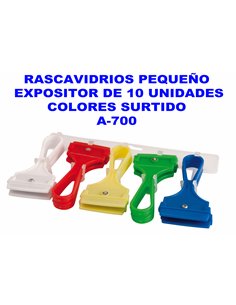 Rascavidrios pequeño EXP-10 en colores surtidos