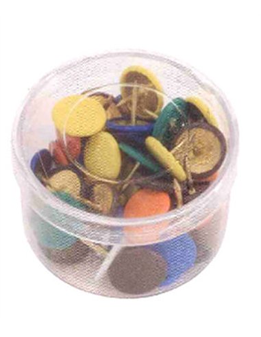 Push Pin N°2 in Box of 100 Units - Assorted Colors