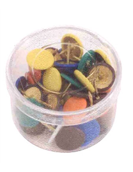 Push Pin N°2 in Box of 100 Units - Assorted Colors