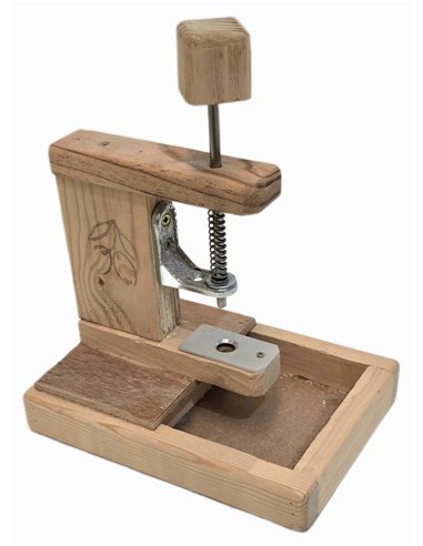 Olive Pitting Machine in Wood 20x14 cm