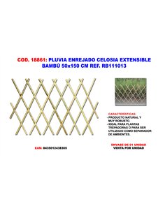 Trellis estensibile in bambù 50x150 cm