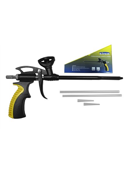 Polyurethan-Schaumpistole mit Aluminiumgehäuse