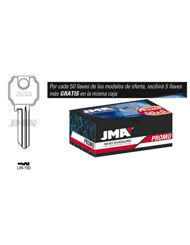 Ensemble de clés JMA Promo 50 clés + 5 gratuites acier type A