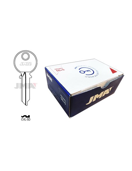Ensemble de clés JMA Promo 50 clés + 5 gratuites en acier type A
