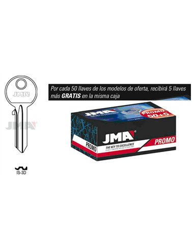 Jeu de clés JMA Promo 50 clés + 5 gratuites acier type B