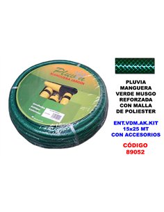 Tubo verde muschio 15x25 m con accessori