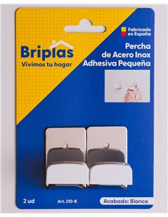 Colgador de Percha de Cocina Inoxidable Adhesivo 2U Pequeño