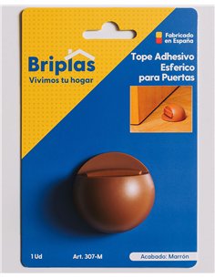 adhesive spherical door stop brown 1m