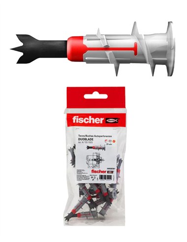 fischer taco duoblade borsa 20 pz ancoraggio leggero
