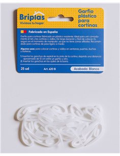 Duschvorhang Haken/Clip 25 Stück Weiß