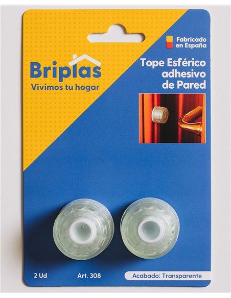 adhesive door stopper transparent 2 units