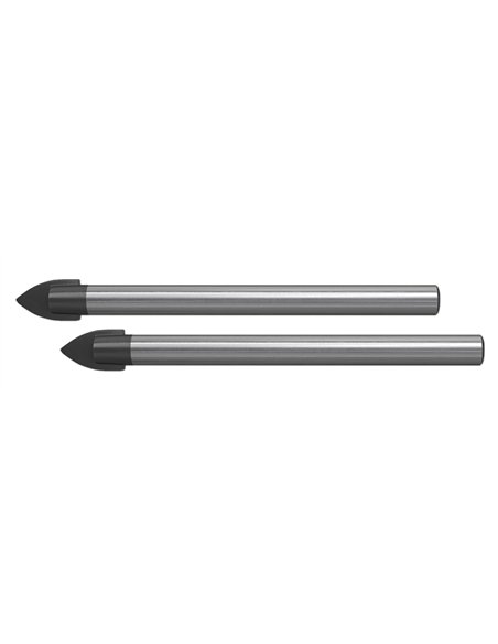 Punta per vetro 4 mm con punta di centraggio - Blister 2 unità