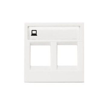 Tapa toma de datos doble BLANCO Niessen Zenit N2218.2 BL