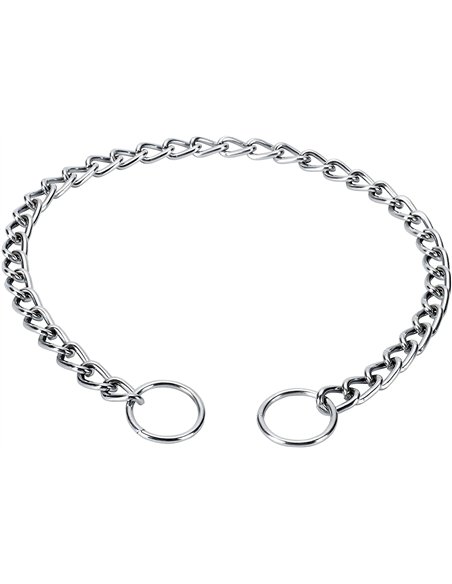 collier étrangleur en acier 55 cm pour chiens