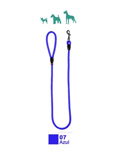 Nylon Hundeleine 110 cm Rund 14 mm Blau