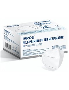 Einzeln Verpackte Weiße FFP2-Maske