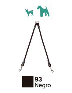 Guinzaglio per due cani 48 cm con cordino di 0,9 cm