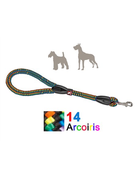 Empunhadura de nylon redonda arco-íris 50 cm
