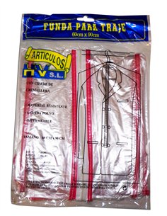 Transparent suit cover Hogar Blister