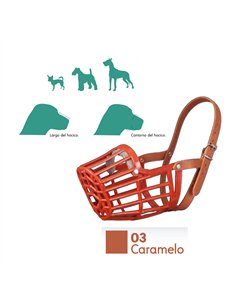 Muzzle de plástico ARPPE tamanho 6 com design de cesta