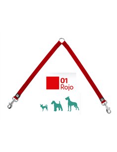 acople para dos perros de nylon 49 cm x 2.5 cm