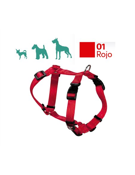 Arnés de perro nylon básico 2 cm - Talla 20