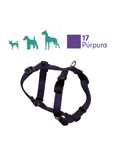 Basic nylon dog harness 2 cm wide and size 20