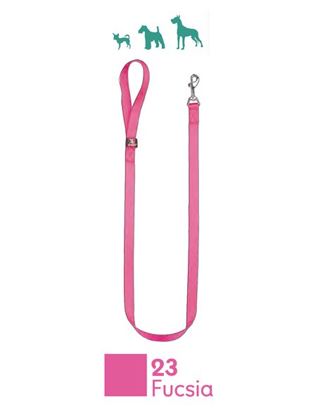 Correa de Nylon Basic 120 cm Fucsia para Mascotas