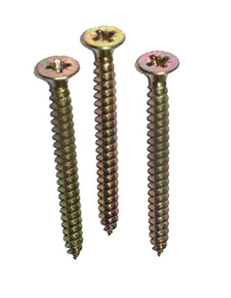 Wood screw with pozi head in cement steel 5 x 50
