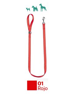 Nylon Dog Leash 100x2 cm Red Color