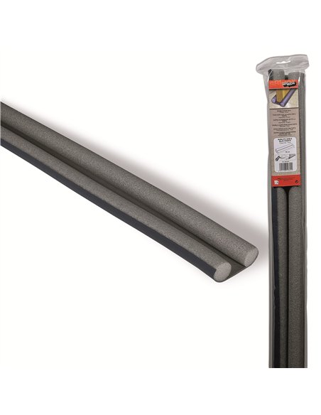 Doppel-Türdichtungsprofil Schaum 95 grau